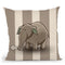 Elephant Throw Pillow By Image Conscious - by all about vibe