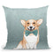Corgi Dog Throw Pillow By Image Conscious - by all about vibe
