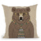 Bear-Man Throw Pillow By Image Conscious - by all about vibe