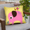 Elephant With Birds Throw Pillow By Image Conscious - by all about vibe