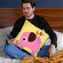 Elephant With Birds Throw Pillow By Image Conscious - by all about vibe
