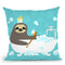 Scrubbing Bubbles Sloth Throw Pillow By Image Conscious - by all about vibe