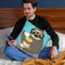 Snacking Sloth Throw Pillow By Image Conscious - by all about vibe