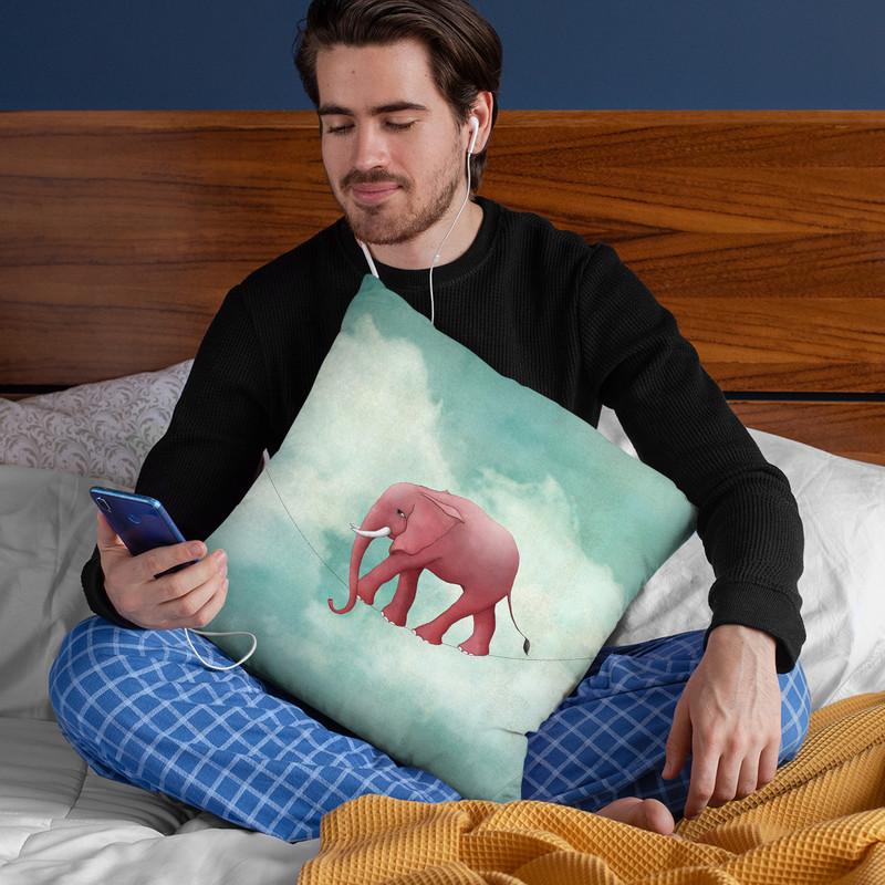 Walking On A Thin Line Throw Pillow By Image Conscious - by all about vibe