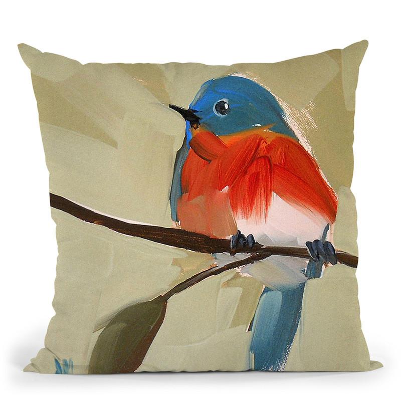 Bluebird No 21 Throw Pillow By Image Conscious - by all about vibe