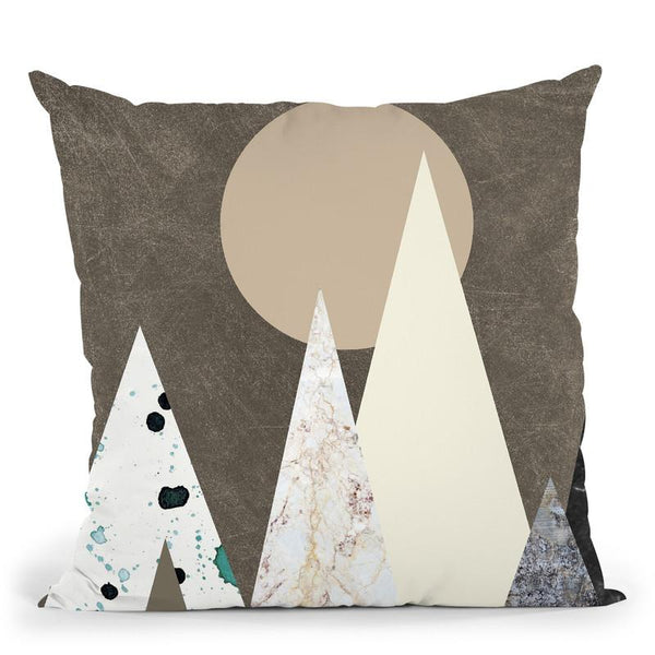 Peaks Throw Pillow By Image Conscious - by all about vibe