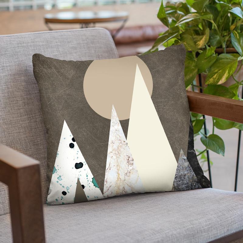 Peaks Throw Pillow By Image Conscious - by all about vibe