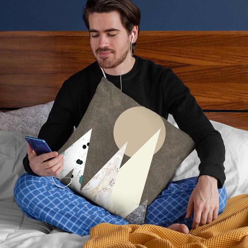 Peaks Throw Pillow By Image Conscious - by all about vibe