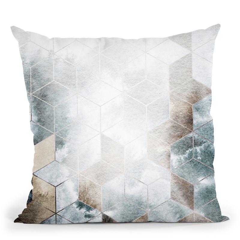 Cubes Magic Throw Pillow By Image Conscious - by all about vibe