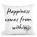 Happiness Throw Pillow By Image Conscious - by all about vibe