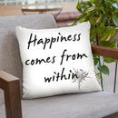 Happiness Throw Pillow By Image Conscious - by all about vibe