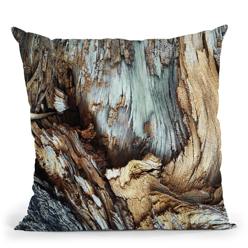 Wooden Throw Pillow By Image Conscious - by all about vibe