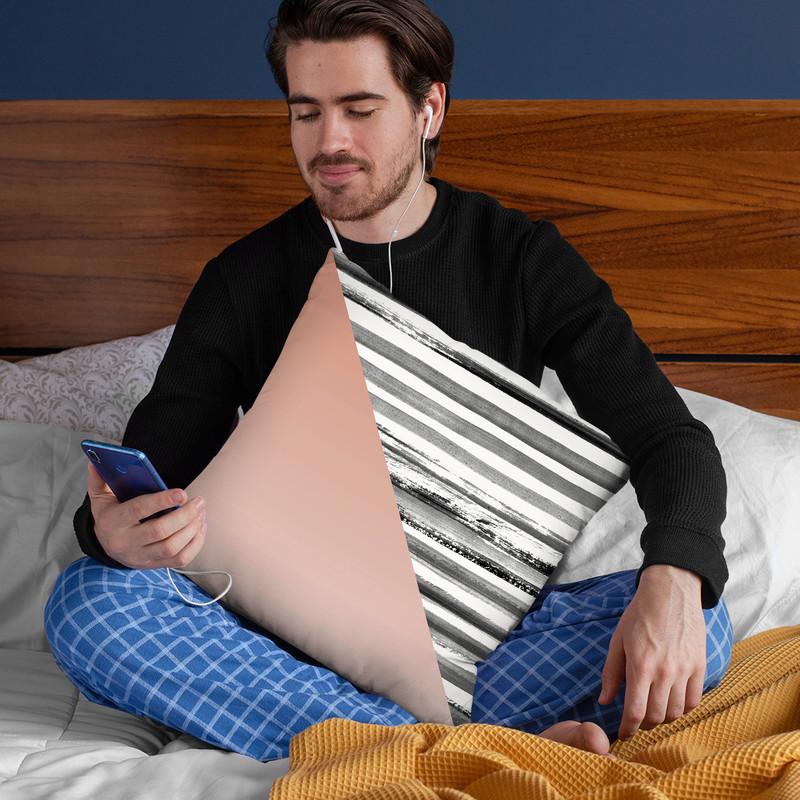 Triangle 1 Throw Pillow By Image Conscious - by all about vibe