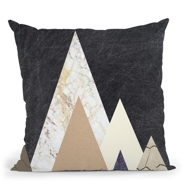 Peaks 2 Throw Pillow By Image Conscious - by all about vibe