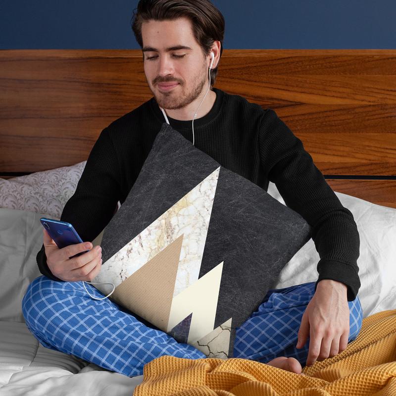 Peaks 2 Throw Pillow By Image Conscious - by all about vibe