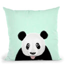 Cute Panda Throw Pillow By Image Conscious - by all about vibe
