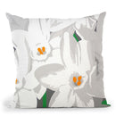 Paperwhites Throw Pillow By Image Conscious - by all about vibe