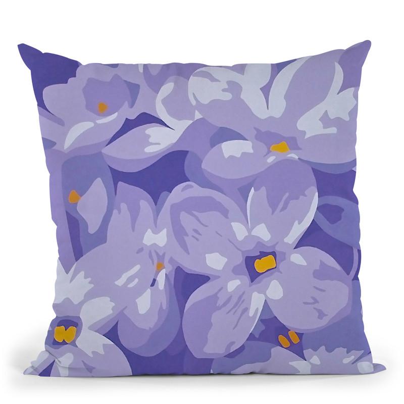 Purple Passion Throw Pillow By Image Conscious - by all about vibe