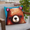 The Brown Bear Throw Pillow By Image Conscious - by all about vibe