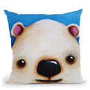 The Polar Bear Throw Pillow By Image Conscious - by all about vibe