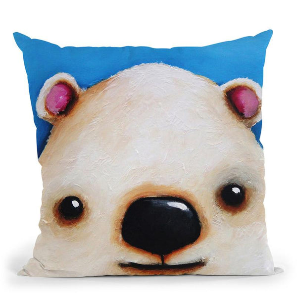 The Polar Bear Throw Pillow By Image Conscious - by all about vibe