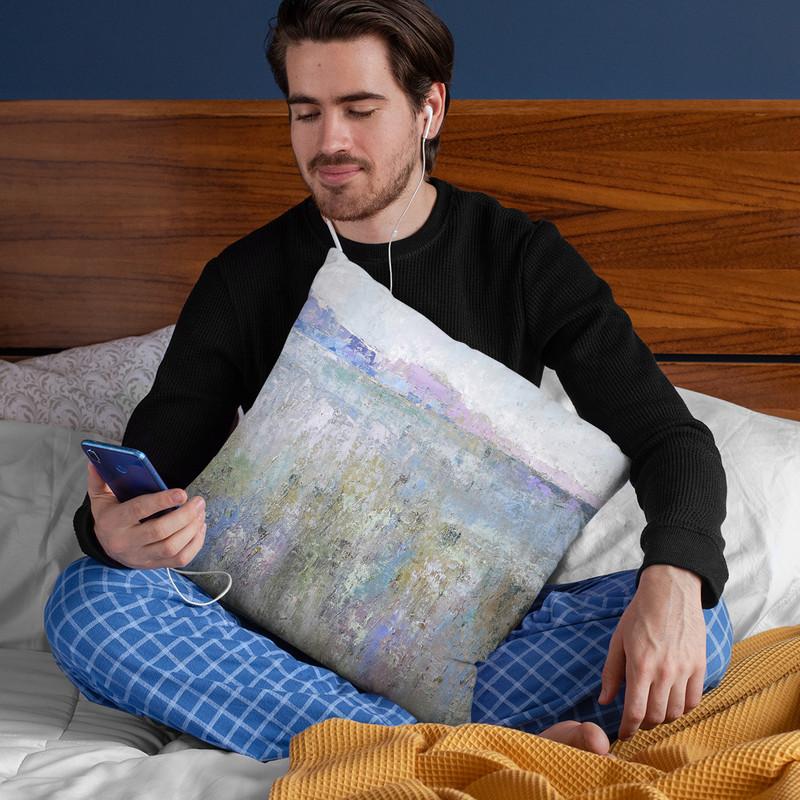 Paysage Thirteen Throw Pillow By Image Conscious - by all about vibe
