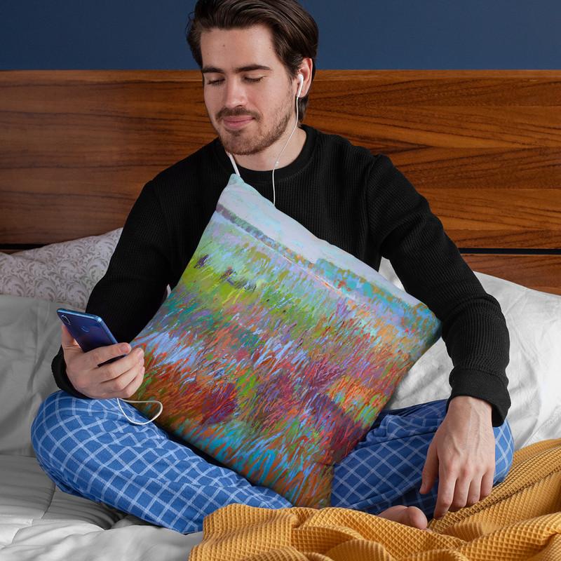 Color Field No 71 Throw Pillow By Image Conscious - by all about vibe