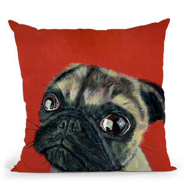 Pugly Throw Pillow By Image Conscious - by all about vibe