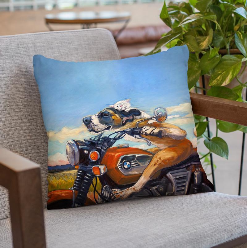 Fast And Furriest Throw Pillow By Image Conscious - by all about vibe