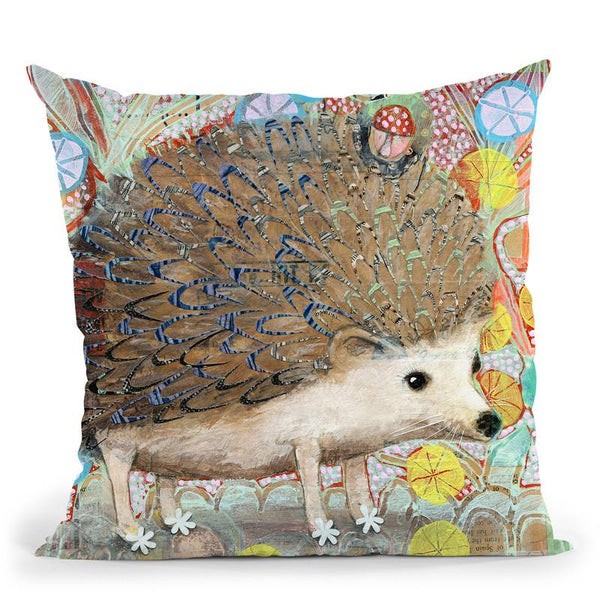 Hedgie Throw Pillow By Image Conscious - by all about vibe