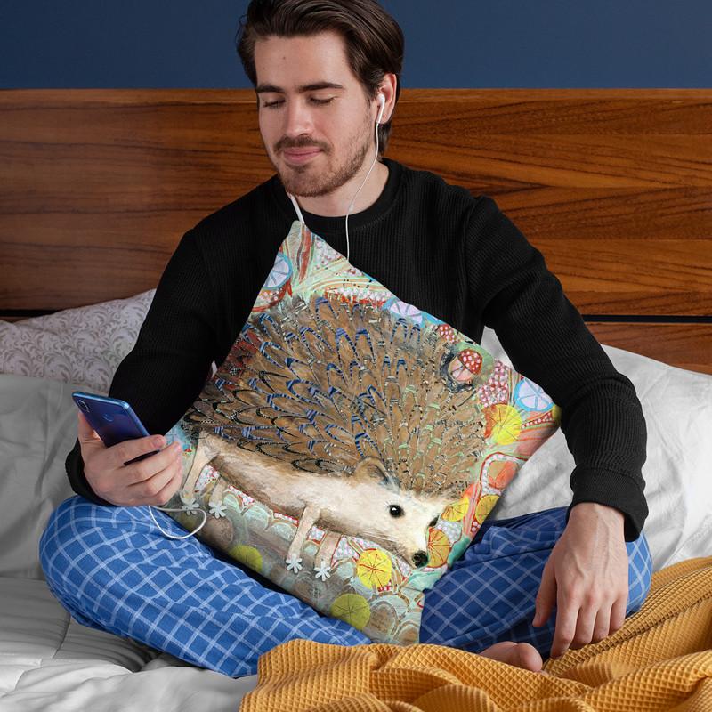 Hedgie Throw Pillow By Image Conscious - by all about vibe