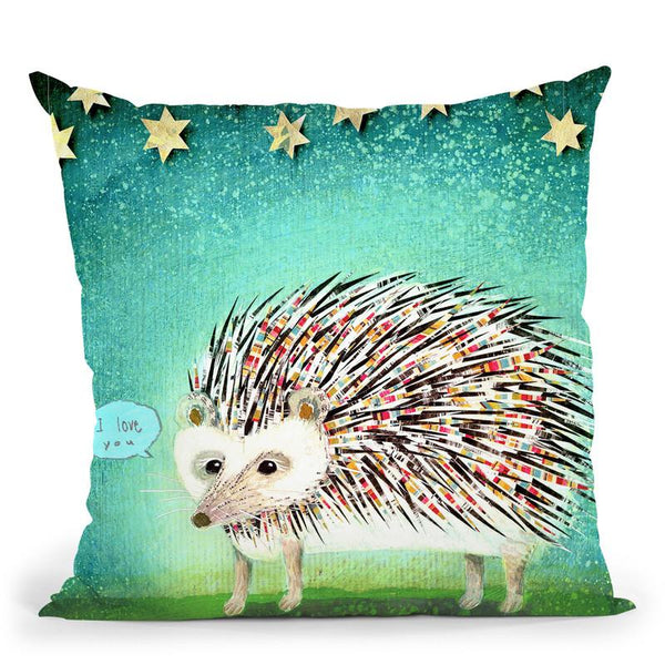 Porcupine For Thomas Throw Pillow By Image Conscious - by all about vibe