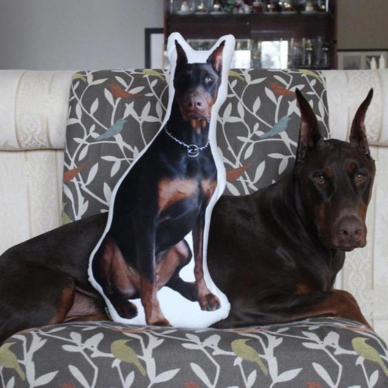 Personalized Doberman Pinscher Pillow