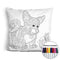 Corgi coloring pillow Made In USA