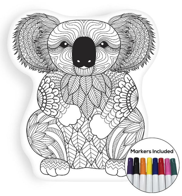 Coala coloring pillow Made In USA