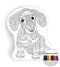 Dachshund puppy coloring pillow Made In USA