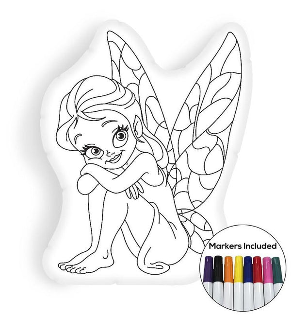 Fairy coloring pillow Made In USA