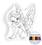 Fairy coloring pillow Made In USA