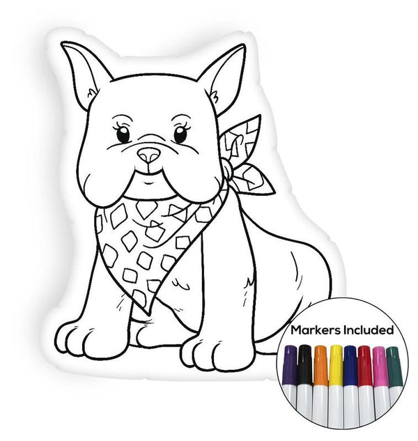 French Bulldog coloring pillow Made In USA