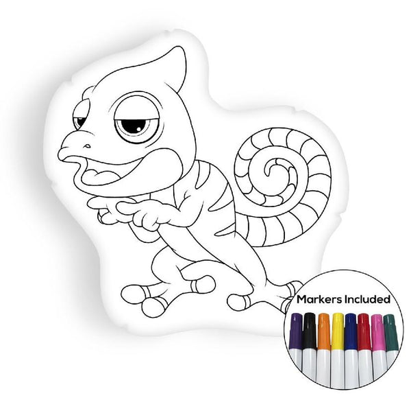Iguana coloring pillow Made In USA