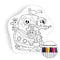 Pirate boat coloring pillow Made In USA