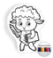 Sheep coloring pillow Made In USA