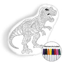 Tyrannosaurus coloring pillow Made In USA
