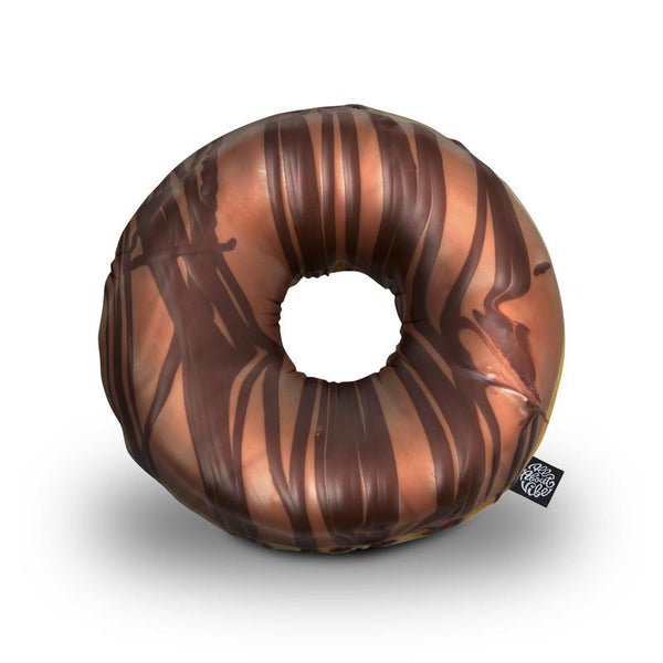 Chocolate Donut I Throw Pillow By All About Vibe