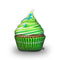 Cupcake Green Throw Pillow By All About Vibe