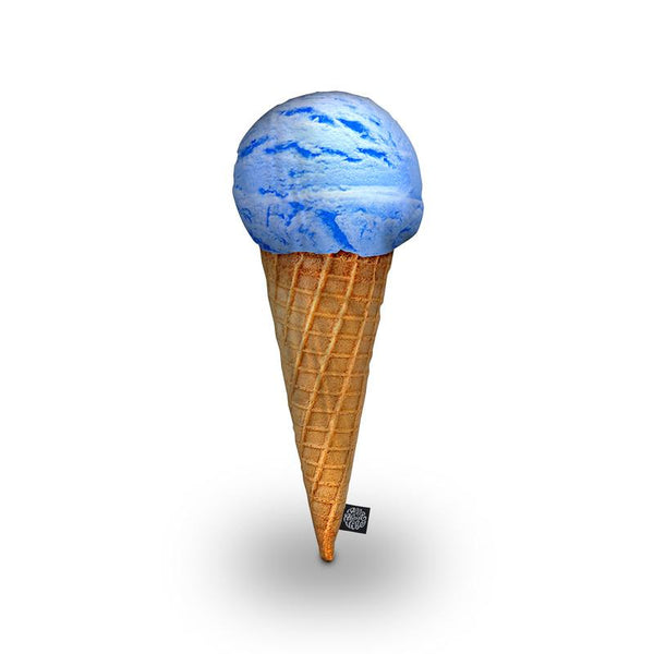 Ice Cream Cone Blue Throw Pillow By All About Vibe