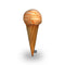 Ice Cream Cone Orange Throw Pillow By All About Vibe