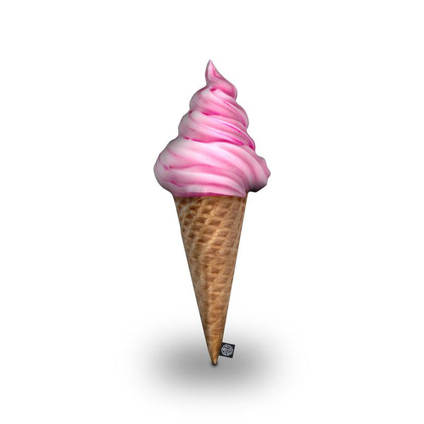 Ice Cream Cone Pink Throw Pillow By All About Vibe