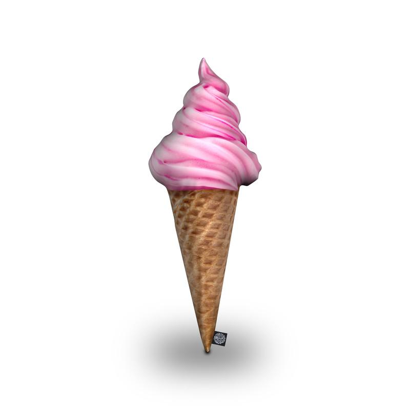 Ice Cream Cone Pink Throw Pillow By All About Vibe