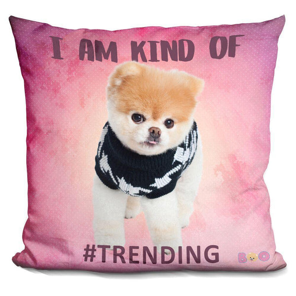 Boo I Am Kind Of #Trending Throw Pillow